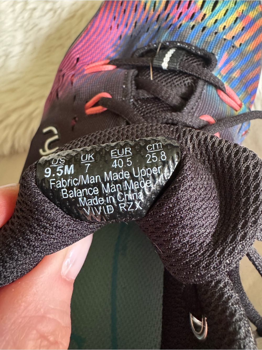 Ryka Women's Black Multicolor Athletic Lace-Up Sneakers - Picture 4 of 6